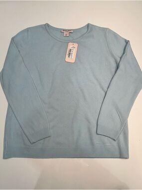 Allison Daley‎ Ice Blue Crewneck Sweater PL